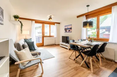 Ein Sitzbereich in der Unterkunft Mountain Home with stunning view - by Inspiring Places Zermatt