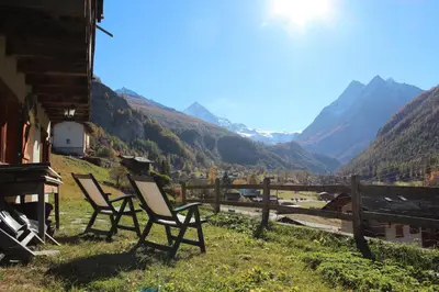Naturlandschaft in der Nähe des Chalets