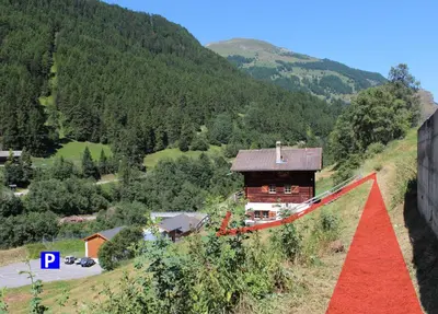 Naturlandschaft in der Nähe des Chalets
