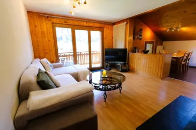 TV/Unterhaltungsangebot in der Unterkunft Le Chamois 35 - Appartement 6 personnes Evolene