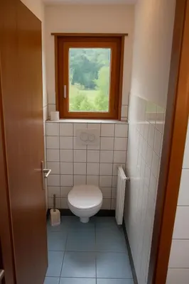 Ein Badezimmer in der Unterkunft Edelweiss - Ile-de-Paix - 1985 la Forclaz