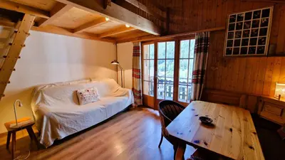 Ein Bett oder Betten in einem Zimmer der Unterkunft Studio Pic Arzinol 6A -2 3 personnes
