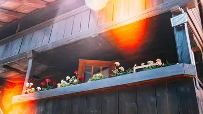 Ein Balkon oder eine Terrasse in der Unterkunft Lakeside Lela Apartment near Interlaken
