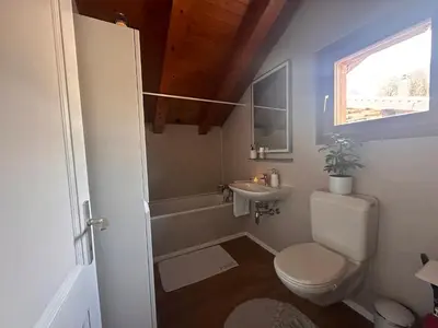 Ein Badezimmer in der Unterkunft Chalet Mont Soleil