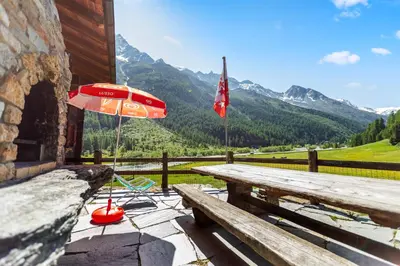 Naturlandschaft in der Nähe des Chalets