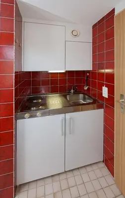 Küche/Küchenzeile in der Unterkunft Hotel zum See