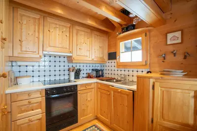 Küche/Küchenzeile in der Unterkunft Chalet Dax