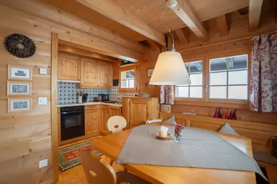 Küche/Küchenzeile in der Unterkunft Chalet Dax