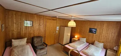 Ein Bett oder Betten in einem Zimmer der Unterkunft The Saxeten at alps