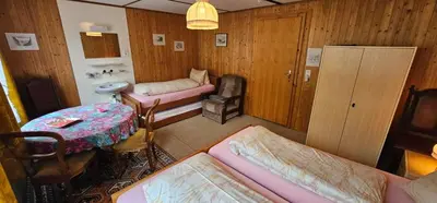 Ein Bett oder Betten in einem Zimmer der Unterkunft The Saxeten at alps