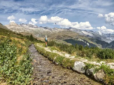 Naturlandschaft in der Nähe des Chalets