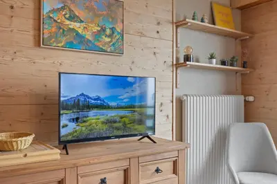 TV/Unterhaltungsangebot in der Unterkunft Thyon-les-Collons, 4 pers - Balcon avec vue