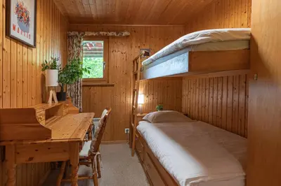 Ein Bett oder Betten in einem Zimmer der Unterkunft Le Petit Renard MOUNTAIN & QUIET 7 pers