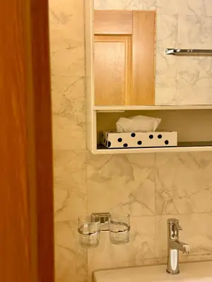 Ein Badezimmer in der Unterkunft Taurus Tell Gasthaus Andermatt
