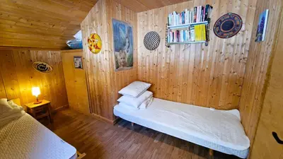 Ein Bett oder Betten in einem Zimmer der Unterkunft Chalet Dar El Jebel