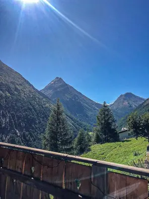 Naturlandschaft in der Nähe des Chalets