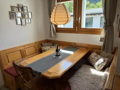Ein Sitzbereich in der Unterkunft Apartment Thermik 3 1- OG Süd by Interhome