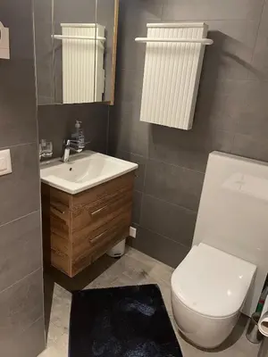 Ein Badezimmer in der Unterkunft Ferienwohnung Giltstein in Mörel