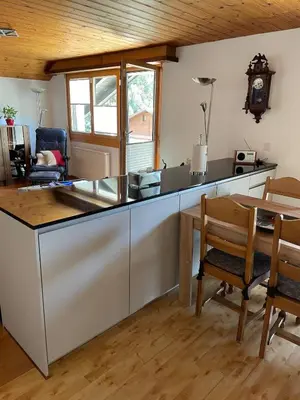 Küche/Küchenzeile in der Unterkunft Ferienwohnung Giltstein in Mörel