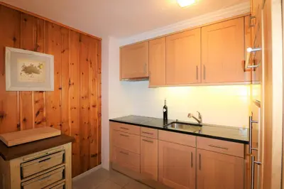 Küche/Küchenzeile in der Unterkunft Appartement Veisivis 74 - Tout confort avec piscine