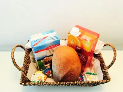 Essen in der Ferienwohnung oder in der Nähe