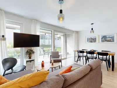 TV/Unterhaltungsangebot in der Unterkunft Bright flat with terrace in Sierre