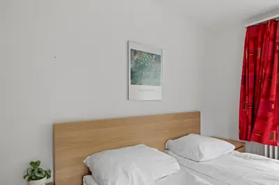 Ein Bett oder Betten in einem Zimmer der Unterkunft Zermatt 4 pers, 3 lits - vue & calme
