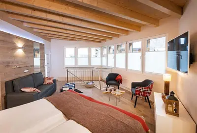 TV/Unterhaltungsangebot in der Unterkunft Modernes Loft an Top-Lage by ZermattStays