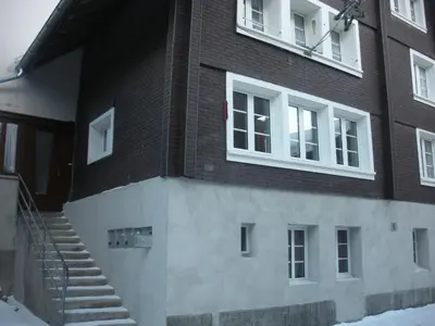 Das Gebäude in dem sich die Ferienwohnung befindet