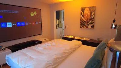 Ein Bett oder Betten in einem Zimmer der Unterkunft Zermo Eden