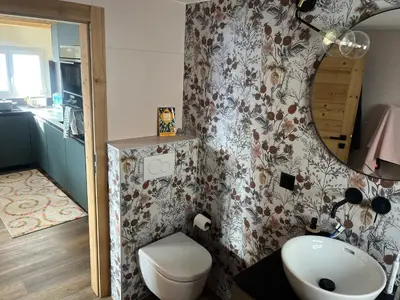 Ein Badezimmer in der Unterkunft Chalet les jouges