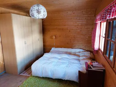 Ein Bett oder Betten in einem Zimmer der Unterkunft Mayen Farquesses Mayen de Montagne 4 personnes