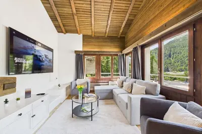 TV/Unterhaltungsangebot in der Unterkunft Family & friends cabin in Saas-Fee