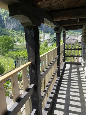 Ein Balkon oder eine Terrasse in der Unterkunft A La Capeleta