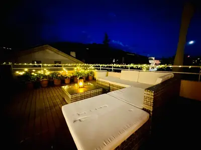 Ein Balkon oder eine Terrasse in der Unterkunft La Petite Maline friends & family
