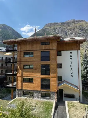 Ein allgemeiner Bergblick oder ein Berglick von der Ferienwohnung aus