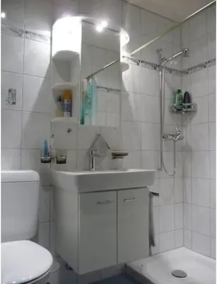 Ein Badezimmer in der Unterkunft Apartment Haus Nesthorn - 2 Gäste