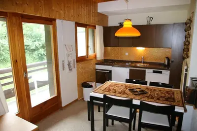 Küche/Küchenzeile in der Unterkunft Diablerets D 048 - MOUNTAIN apartment 4 pers