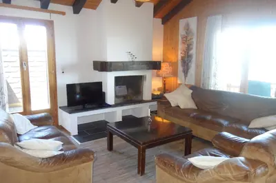 Ein Sitzbereich in der Unterkunft Melezes K 040 - SKI & NATURE apartment 10 pers