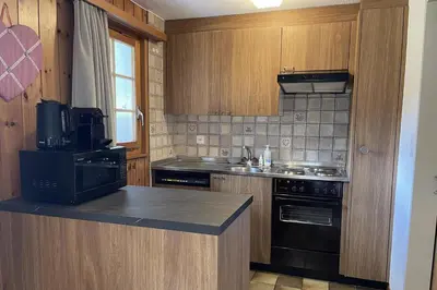 Küche/Küchenzeile in der Unterkunft Chalet Woodland - Ferienwohnung mit Terrasse