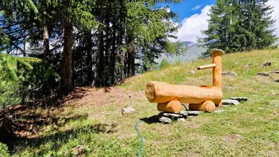 Ein Garten an der Unterkunft Mayen Praz dau Lauc Charme et nature 4 personnes