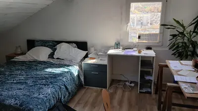 Ein Bett oder Betten in einem Zimmer der Unterkunft U casrddu