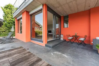 Ein Balkon oder eine Terrasse in der Unterkunft Light-filled studio with panoramic views