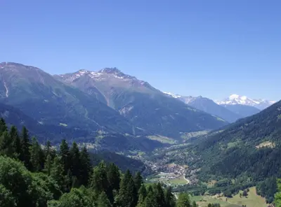 Naturlandschaft in der Nähe des Chalets