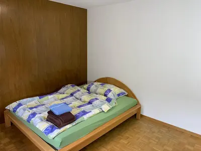 Ein Bett oder Betten in einem Zimmer der Unterkunft Ausgangspunkt zu Zermatt