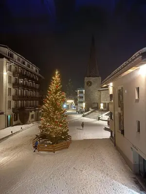 Allalin View im Winter