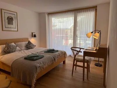 Ein Bett oder Betten in einem Zimmer der Unterkunft Allalin View