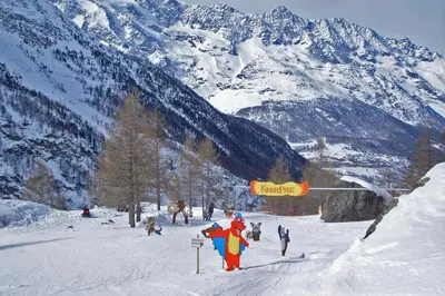Grundriss der Unterkunft Bergsicht, SKi, 5 min Seilbahn, nahe Saas-Fee