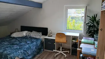 Ein Bett oder Betten in einem Zimmer der Unterkunft Lac de la breche