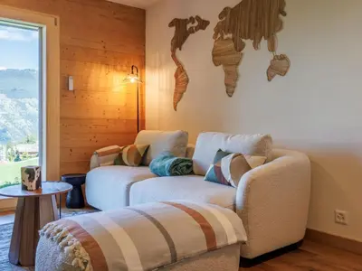 Ein Sitzbereich in der Unterkunft Apartment Beauregard by Interhome